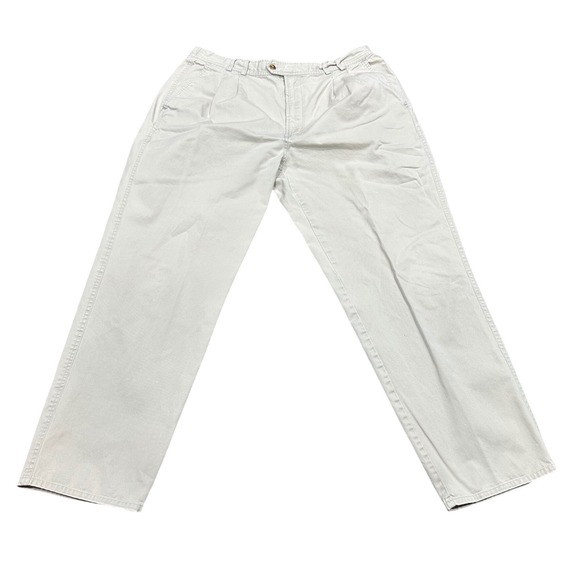 Bugle Boy Company Other - Bugle Boy Mens Pleated Chino Pants 38x32 Khaki Tan Cotton Twill Vintage Basics
